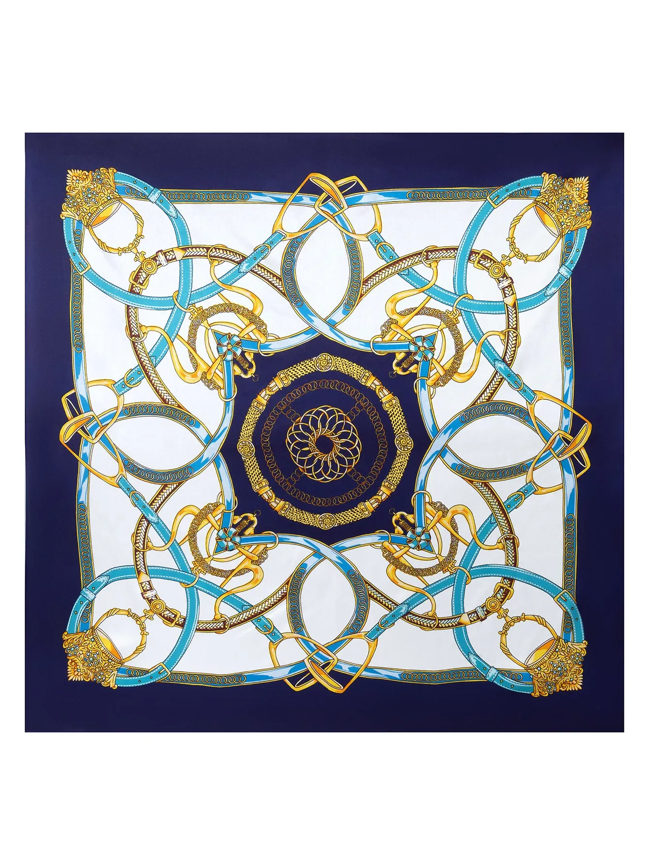 100% Mulberry Silk Printed Square Shawl Scarf 88*88cm