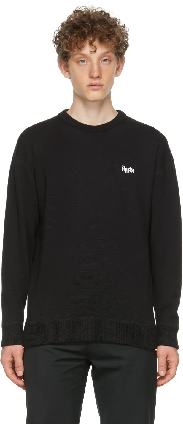 Affix Black Merino Nasenbluten Sweater