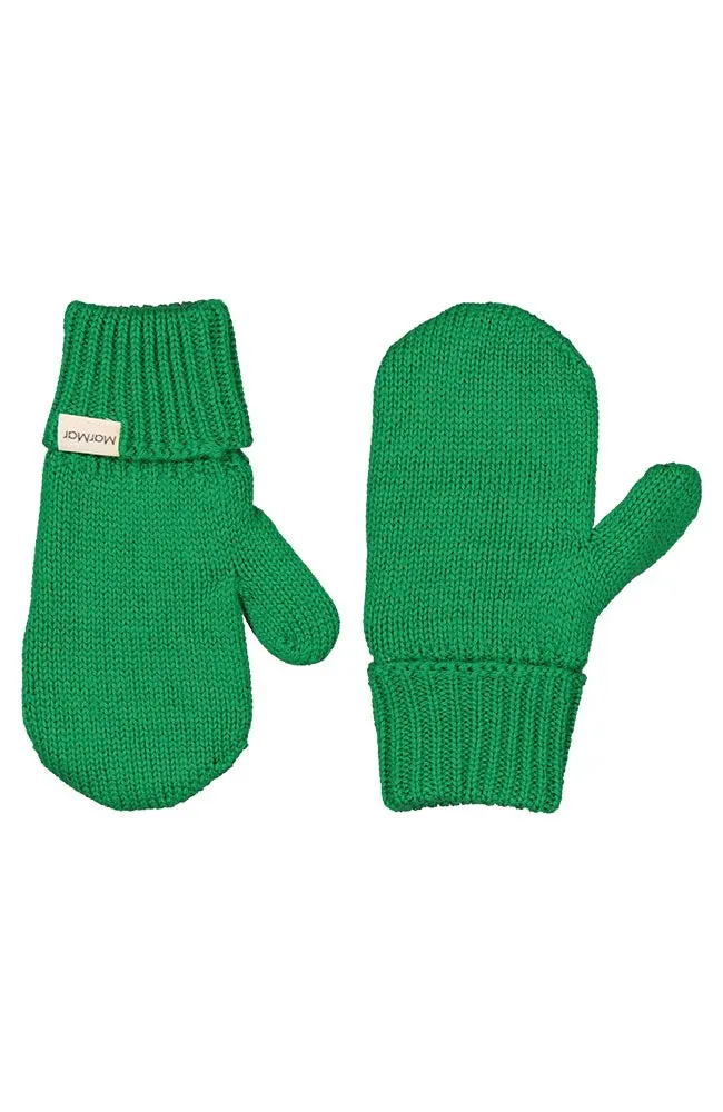 Alvilda Mittens Wool Cotton - Emerald