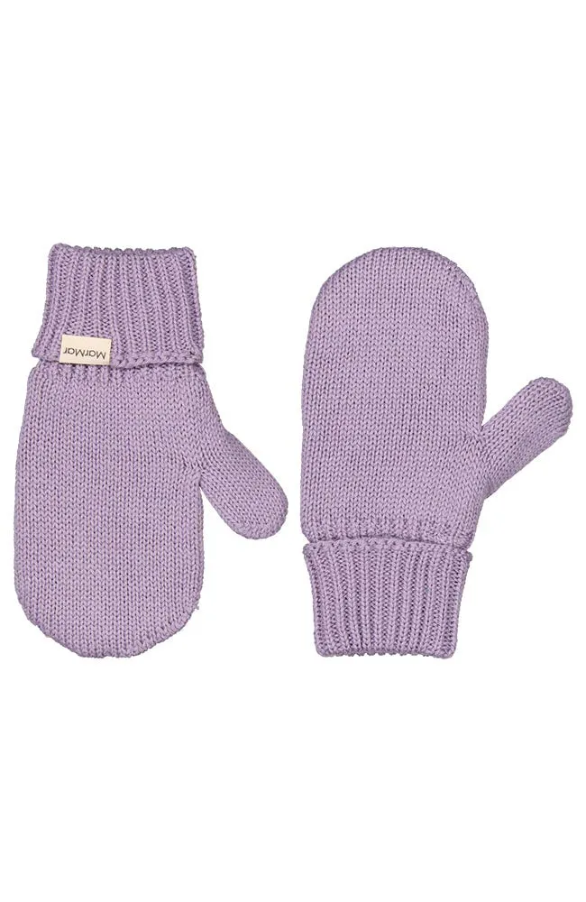 Alvilda Mittens Wool Cotton - Purple