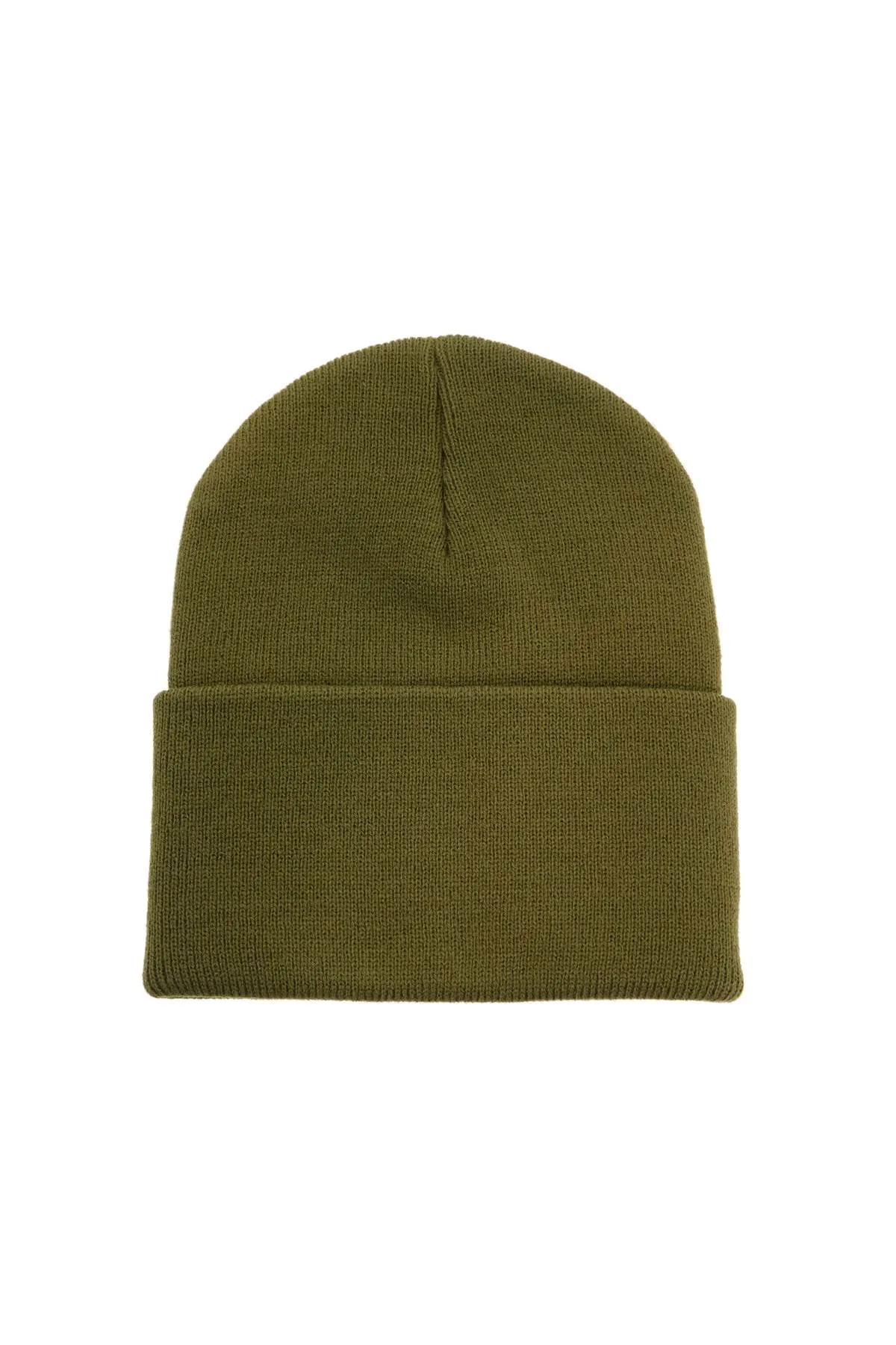 beanie hat with logo patch