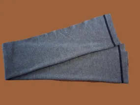 GENUINE MILITARY ARMY GREY WOOL SCARF BLUE STRIPE ORIGINAL BUNDESWEHR SCARVES