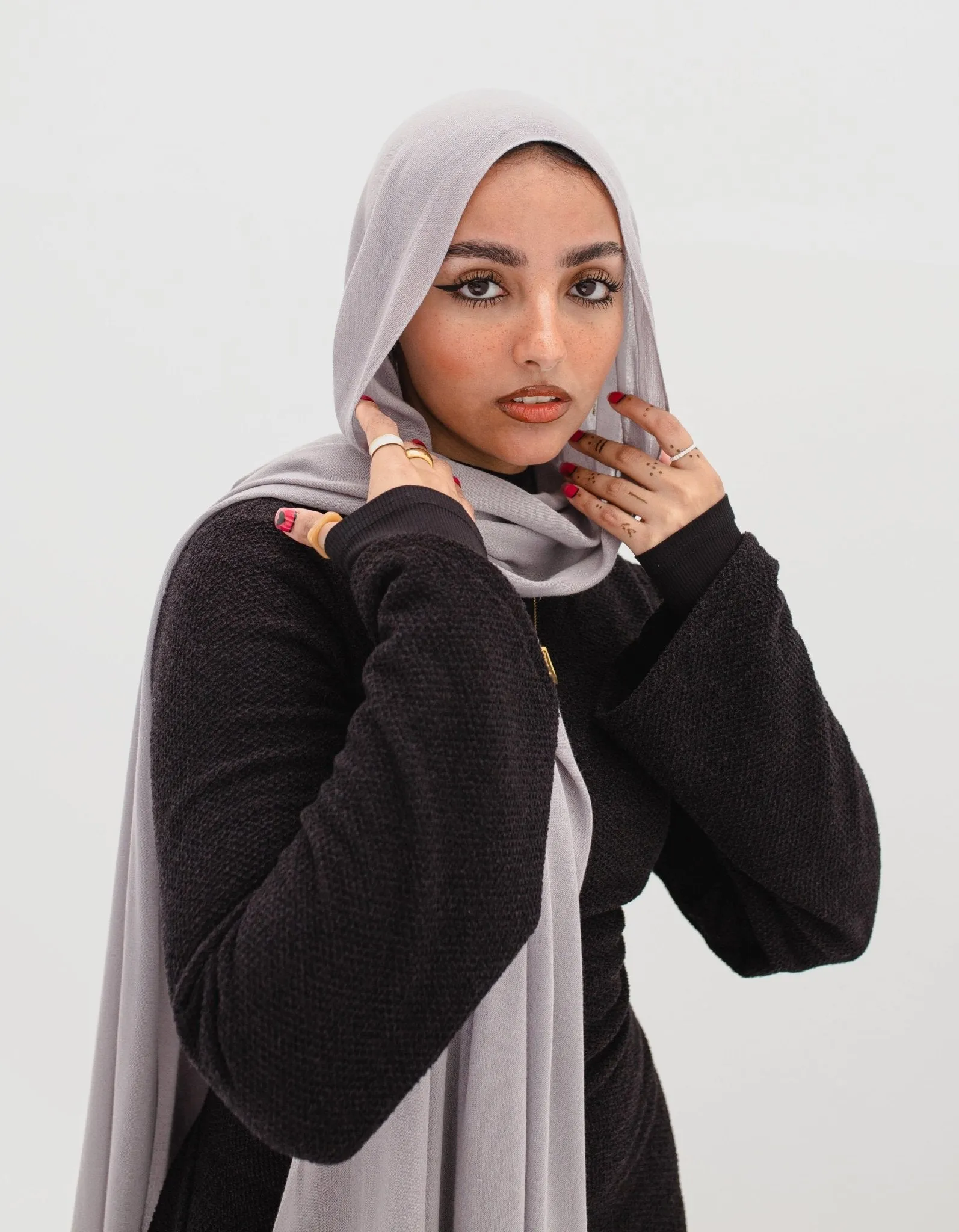 Gray Cotton Veil