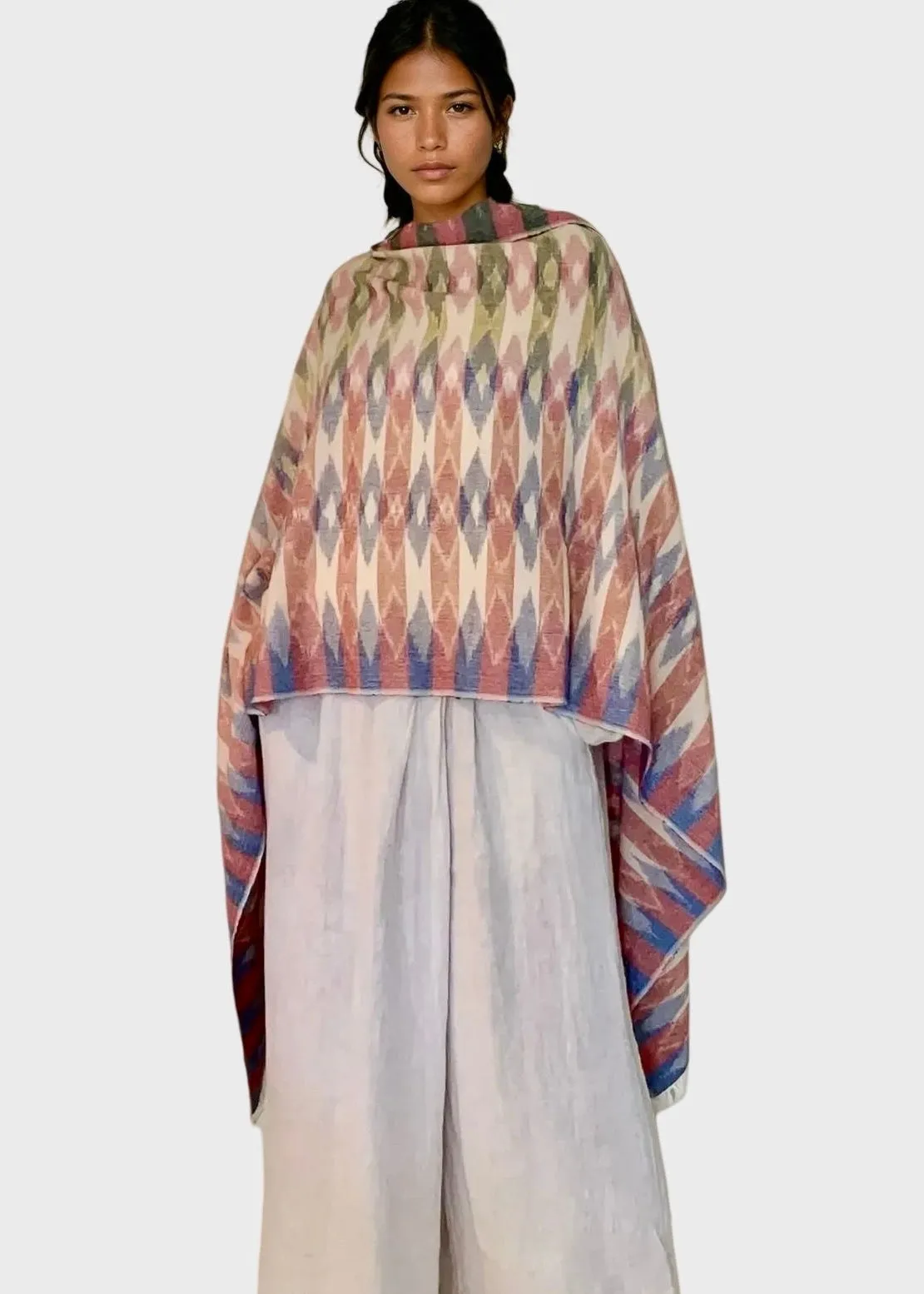 IKAT WRAP  RED GREEN BLUE
