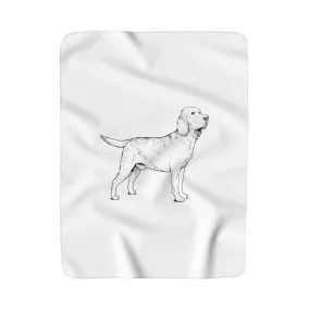 Labrador Retriever Sherpa Fleece Blanket